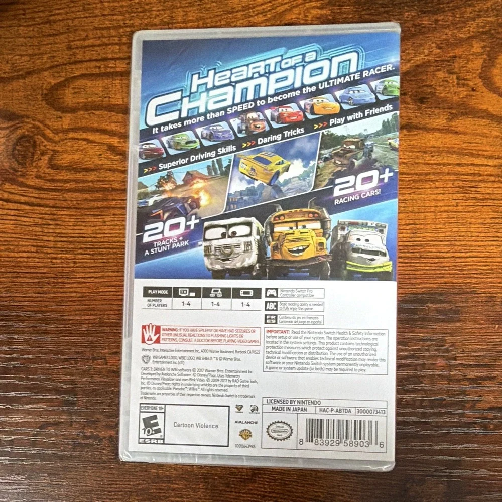Cars 3 Driven to Win Nintendo Switch Game - Brand New Sealed Fast Racing E10+